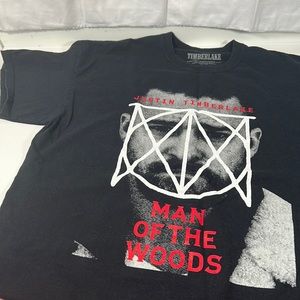 JUSTIN TIMBERLAKE 2018 Concert Tour Black Short Sleeve Shirt Hip Hop R&B Music